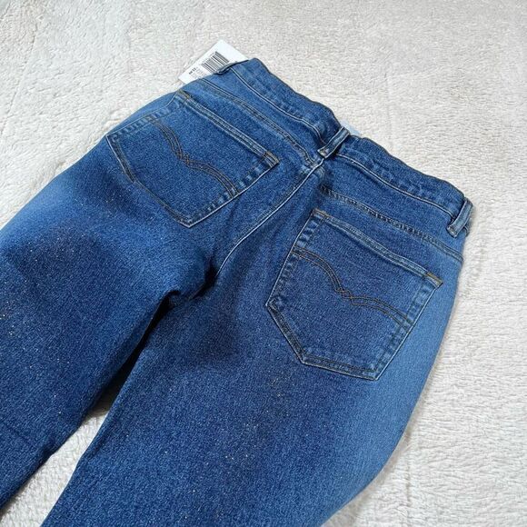 Vintage Y2K Cyber Generation Glitter Bootcut Flare Jeans - Picture 7 of 9